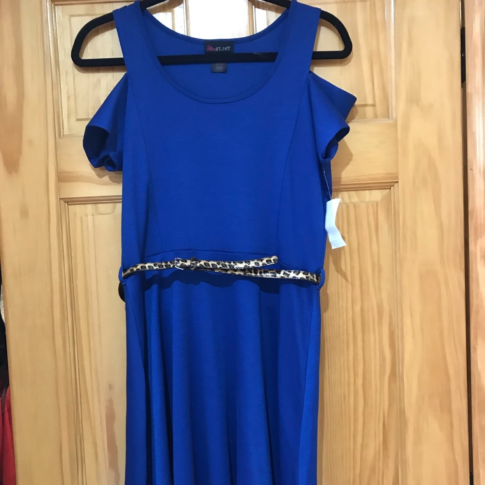 Ultra Flirt large blue dress